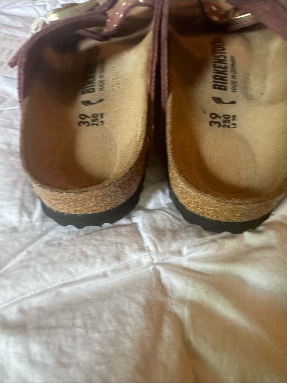Birkenstock Studded Double-Buckle Sandals in Mauve - Picture 6 of 9